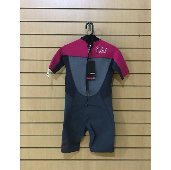 GUL RESPONSE TECH -COL DE CHEMISE Enfants SHORTY Combinaison De Plongée GRAPHITE / PINK SECOND